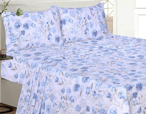133x72 Tissus 100% coton draps de lit 4 pièces ensembles de lit en coton organique