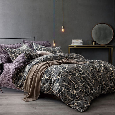 Couverture de couette de couette de broderie Ensembles de couchettes pour 100% coton draps de coton égyptien