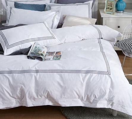 60 Comptez Les vêtements purs Les draps en coton pour dormir confortablement dans les hôtels