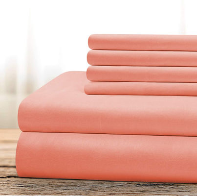 Ensemble de literie ultra-mince à haute teneur en feuilles douces 4 pièces pour la maison en couleur personnalisée