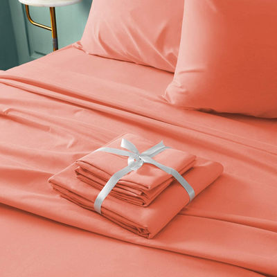 Ensemble de literie ultra-mince à haute teneur en feuilles douces 4 pièces pour la maison en couleur personnalisée