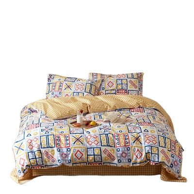 Couverture de couette imprimée en polyester four piece set personnalisé pour votre satisfaction et votre confort