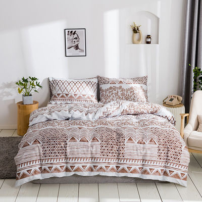 Couverture de couette imprimée en polyester four piece set personnalisé pour votre satisfaction et votre confort