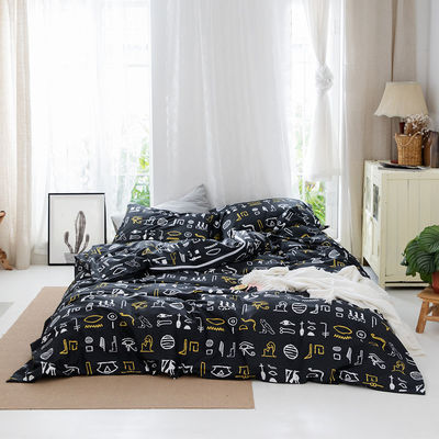 Couverture de couette imprimée en polyester four piece set personnalisé pour votre satisfaction et votre confort