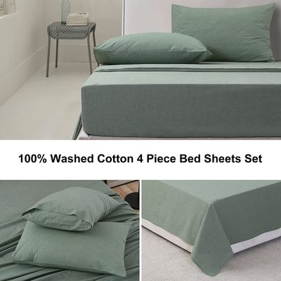 Couvertures de lit en coton lavé à 100% sans remplissage pour un sommeil relaxant