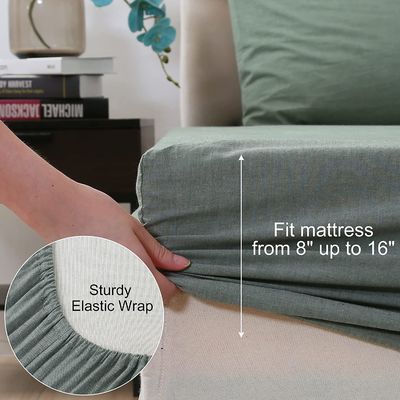 Couvertures de lit en coton lavé à 100% sans remplissage pour un sommeil relaxant