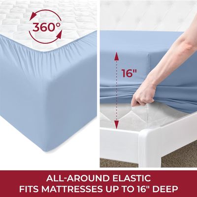 Modèle solide Luxe 1800 draps couchage couches d'oreillers draps de lit refroidisseurs extrêmement doux