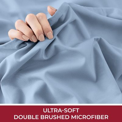 Modèle solide Luxe 1800 draps couchage couches d'oreillers draps de lit refroidisseurs extrêmement doux